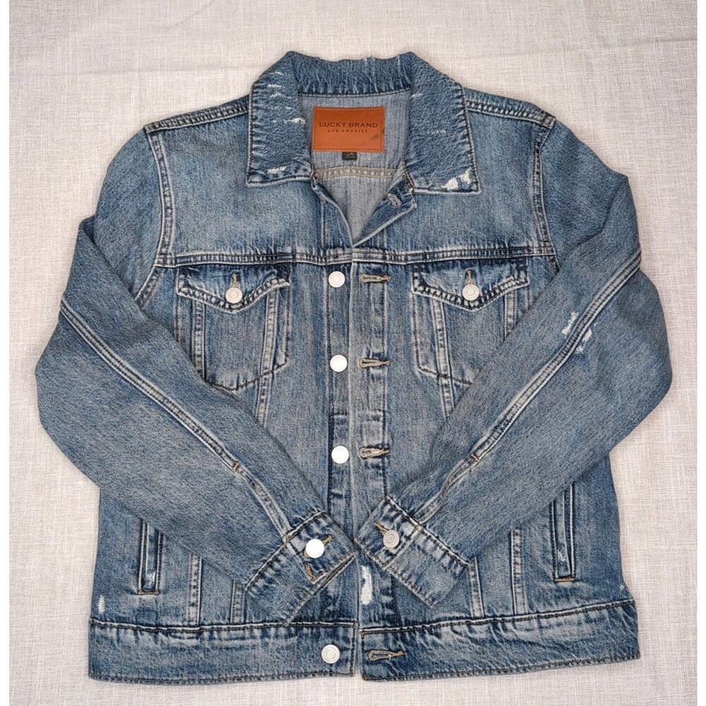 Lucky Brand The Tomboy Trucker Denim Jean Jacket Size L